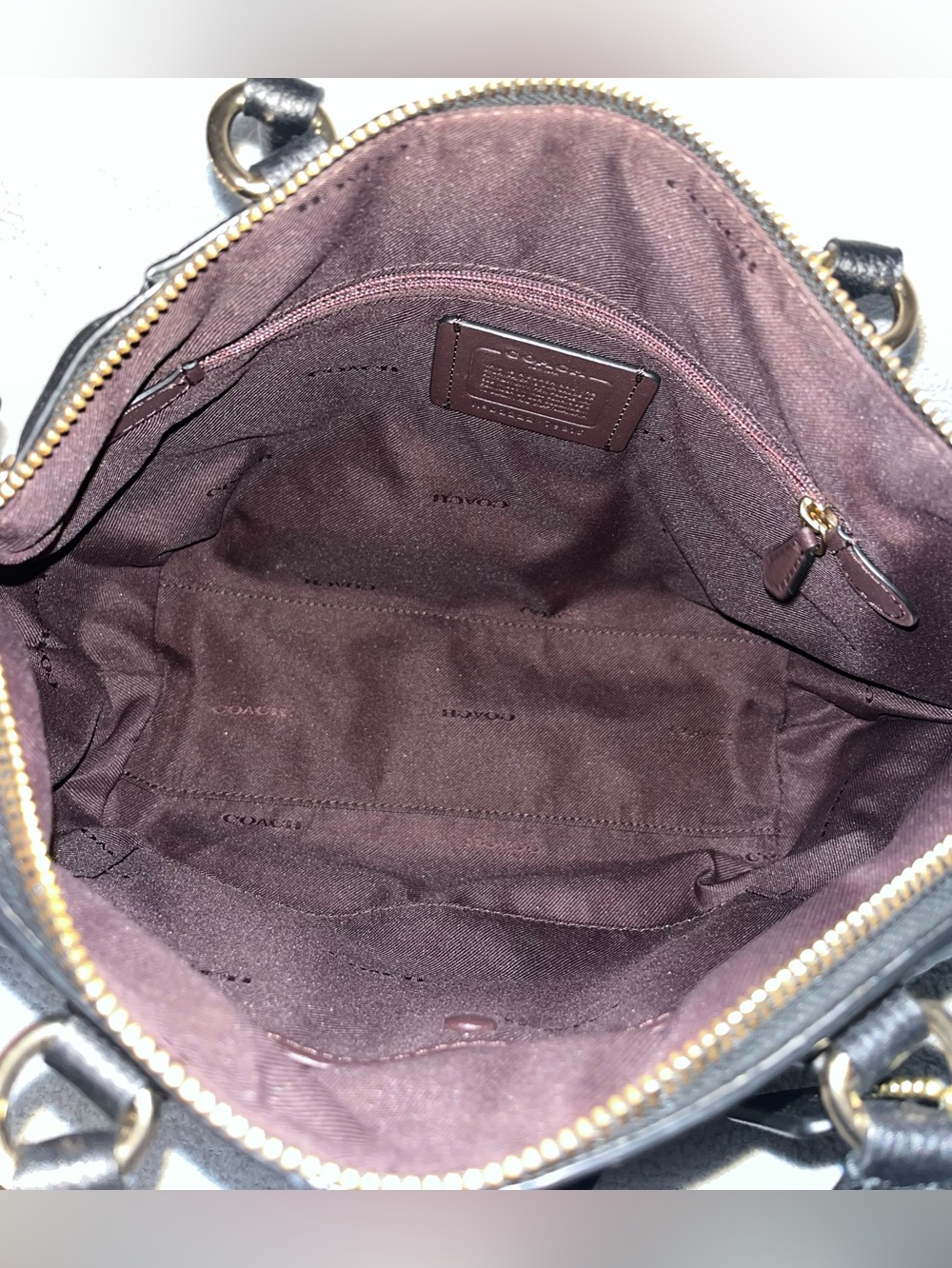 Coach Elise Pebble Leather Satchel - Picture 8 of 12